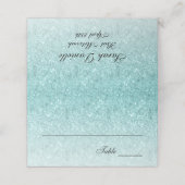 アクアブルーグラムグリッター座席表 プレイスカード (外部開封)