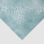 アクアブルーグラムヒョウ印刷 薄葉紙 (詳細)