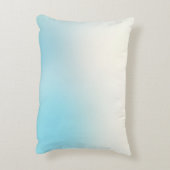 アクアブルーグリッグラデーションジスパークルグリッター アクセントクッション (裏面(縦))