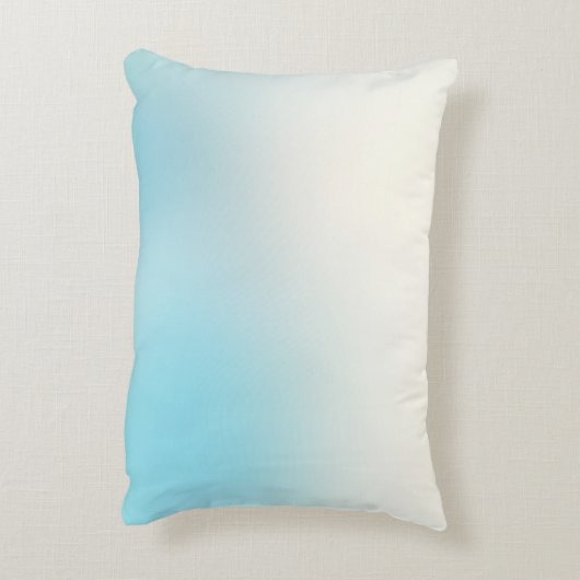 アクアブルーグリッグラデーションジスパークルグリッター アクセントクッション (裏面(縦))