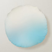 アクアブルーグリッグラデーションジスパークルグリッター ラウンドクッション (裏面)