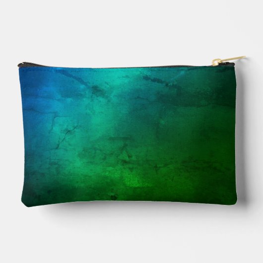 アクアブルーグリーンシックフローラハートアクセサリーポーチ アクセサリーポーチ (裏面)