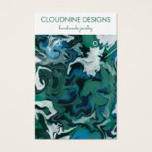 アクアブルーグリーンスワーズイヤリングネックレスジュエリー (正面)