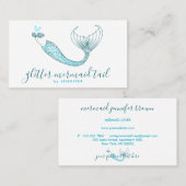 アクアブルーグリーンテールマーメイド 名刺 (正面/裏面)