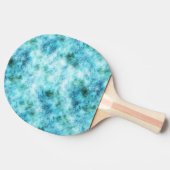 アクアブルーグリーン抽象芸術 卓球ラケット (横)