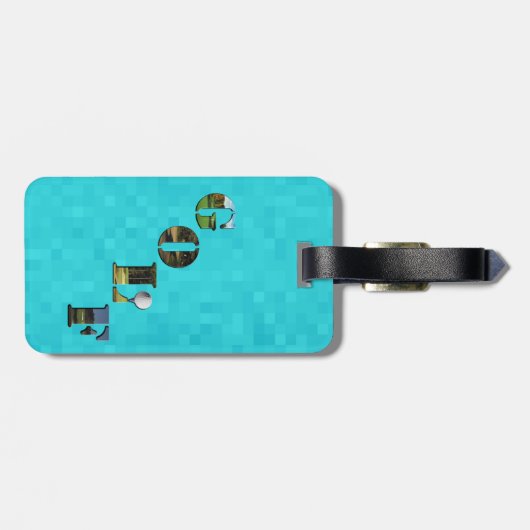 アクアブルーゴルフ、ラゲージタグ ラゲッジタグ (裏面横)