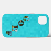 アクアブルーゴルフ、iPhone 13ケース Case-Mate iPhoneケース (裏面 (横))