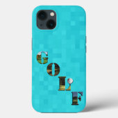 アクアブルーゴルフ、iPhone 13ケース Case-Mate iPhoneケース (裏面)