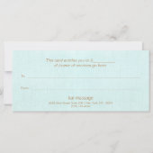 アクアブルーサロンスパ商品券 (裏面)