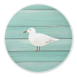 アクアブルーシーガルウッドフェイクシーガルドロワーノブ セラミックノブ