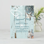 アクアブルーシーシェルスターフィッシュビーチ婚約パーティ 招待状 (スタンド正面)