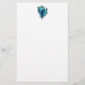 アクアブルーシーシェル文房具 便箋 (正面)