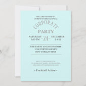 アクアブルーシーシェル熱帯性ビーチ企業のパーティー 招待状 (正面)