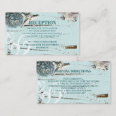 アクアブルーシーセルビーチ結婚式詳細 エンクロージャーカード (正面/裏面)