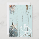 アクアブルーシーセルビーチSweet sixteenパーティー 招待状 (裏面)