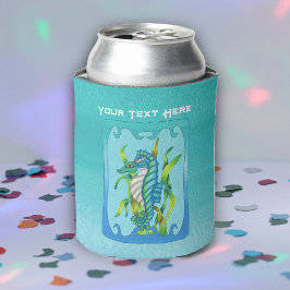 アクアブルーシーホース生き華美物フレームバブル 缶クーラー