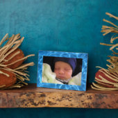 アクアブルースイミングプールの写真の背景 フォトプラーク (側面)