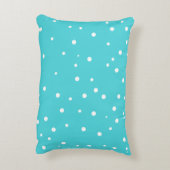 アクアブルースウィートドリームズハンドレタリング枕 アクセントクッション (裏面(縦))