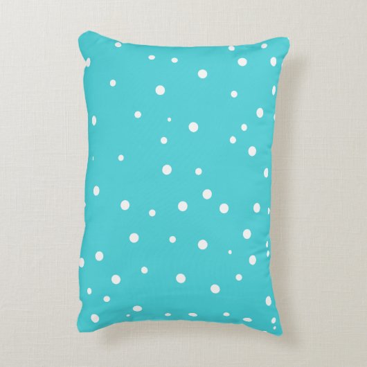 アクアブルースウィートドリームズハンドレタリング枕 アクセントクッション (裏面(縦))