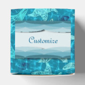 アクアブルースターフィッシュパターンハート特典ボックス フェイバーボックス (上部)