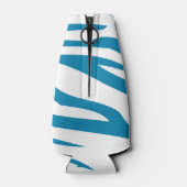 アクアブルーゼブラプリント ボトルクーラー (裏面)