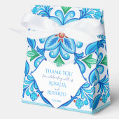 アクアブルータラベラモノグラムのタ結婚イル フェイバーボックス (正面)