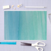 アクアブルーターコイズの水の色の切り離し工芸 薄葉紙 (クラフト)