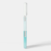 アクアブルーターコイズ抽象芸術アートIPhoneケース Case-Mate iPhoneケース (裏面 / 右)