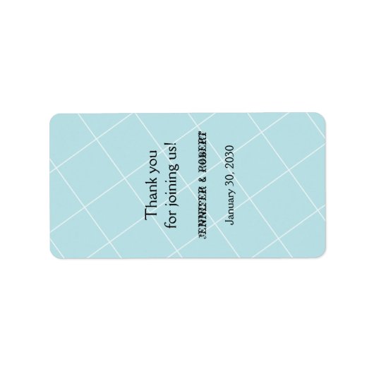 アクアブルーダイアモンド結婚のリップバルムラベル ラベル (正面)