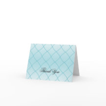 アクアブルーダイヤモンドパターンサンキュー