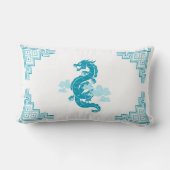 アクアブルーチノイスリードラゴンと雲 ランバークッション (裏面)