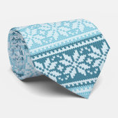 アクアブルーティール(緑がかった色)ポインセチア ネクタイ (ロール)