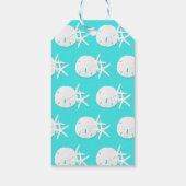 アクアブルートロピカルビーチクリスマス ギフトタグ (裏面)