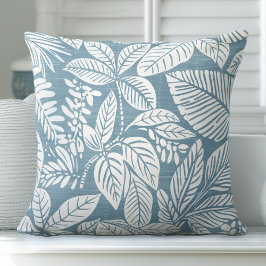 アクアブルートロピカル装飾用クッション クッション