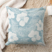 アクアブルートロピカル装飾用クッション クッション (ブランケット)