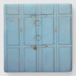 アクアブルードアテクスチャイスラエルスクエアコースター ストーンコースター