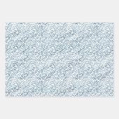 アクアブルーネイビーグラデーションレオパードプリント ラッピングペーパーシート (正面2)