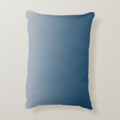 アクアブルーネイビーグラデーションレオパード印刷 アクセントクッション (裏面(縦))