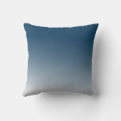 アクアブルーネイビーグラデーションレオパード印刷 クッション (裏面)