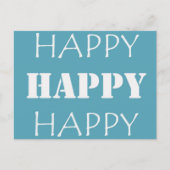 アクアブルーハッピーハッピー ポストカード (正面)