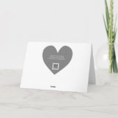 アクアブルーハートのラブバレンタインデイカード カード (裏面)