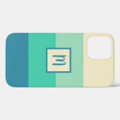 アクアブルーハーモニックカラーパレットセレニティ Case-Mate iPhoneケース (裏面 (横))