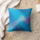 アクアブルーバイオレット白熱［赤熱］光を放つライト#1抽象芸術 クッション (ブランケット)