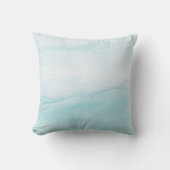 アクアブルーパステルウォーターカラグラデーションー クッション (正面)