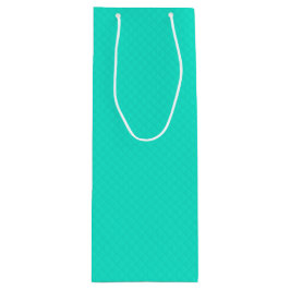 アクアブルーパターン ワインギフトバッグ