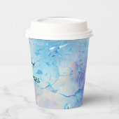 アクアブルーパープルアイススノークリスマス 紙コップ (左)