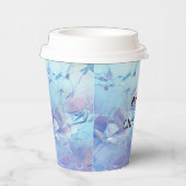 アクアブルーパープルアイススノークリスマス 紙コップ (右)