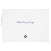 アクアブルーヒトデ模様カード (裏面横)