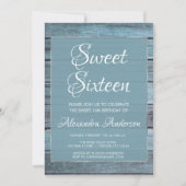 アクアブルービーチハウススウィート16バースデーパーティー 招待状 (正面)