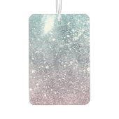 アクアブルーピンクシー銀河系抽象芸術モノグラム カーエアーフレッシュナー (裏面)